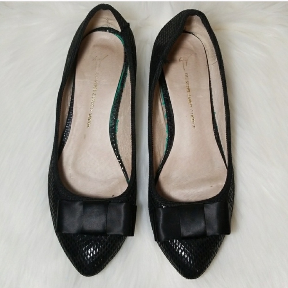 giuseppe zanotti reptile-print leather